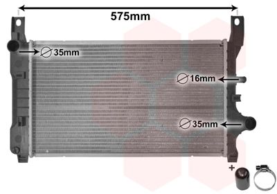 VAN WEZEL Radiaator,mootorijahutus 18002127